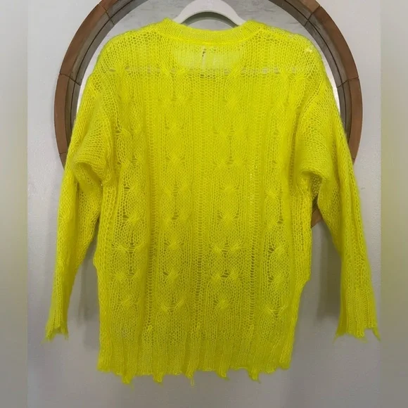 Anthropologie Yellow Sweater Size XXS - Picture 6 of 6